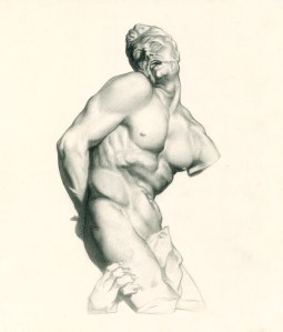 (32 x 27 cm) graphite on toned&nbsp;paper