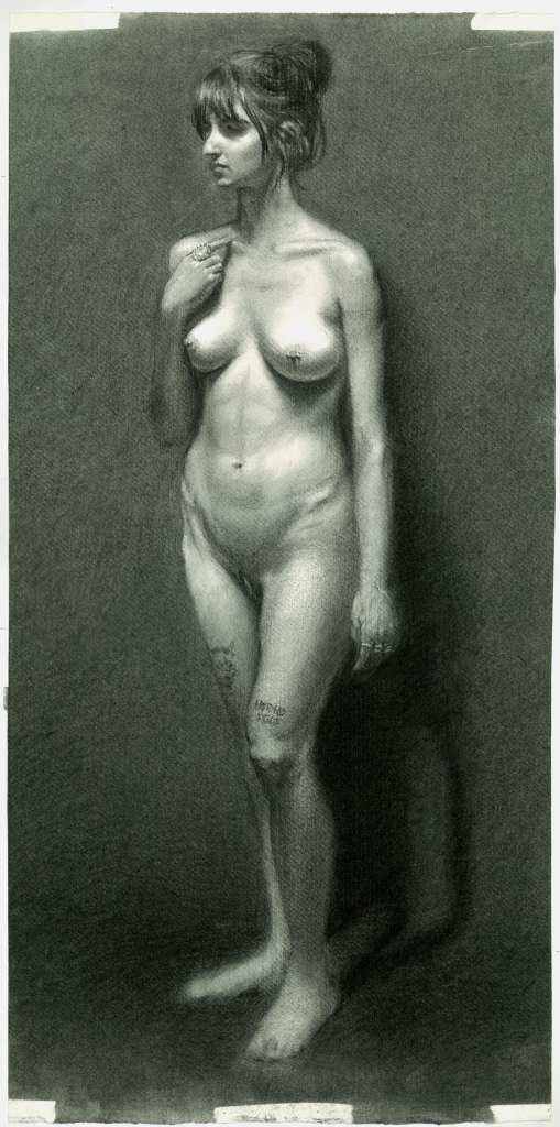 (67 x 33 cm) charcoal on&nbsp;paper