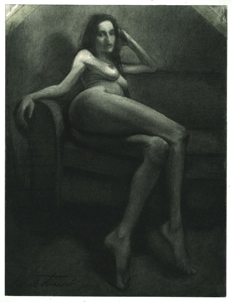 (47 x 36 cm) charcoal on&nbsp;paper