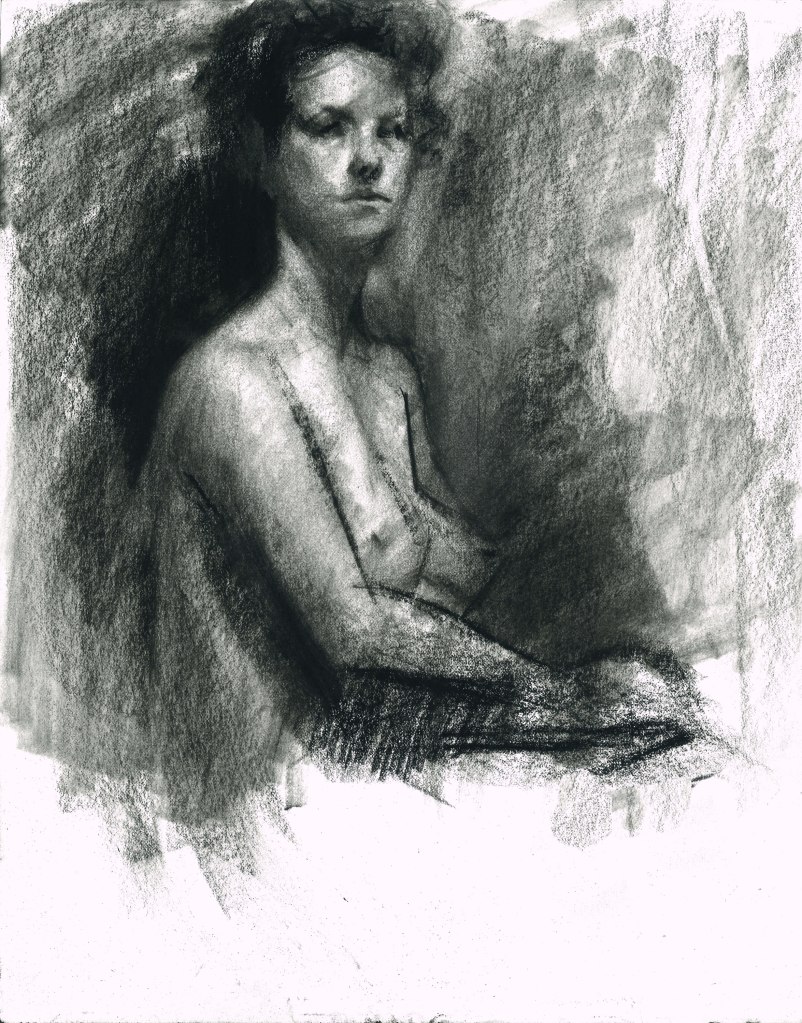 (35 x 28 cm) chalk on&nbsp;paper